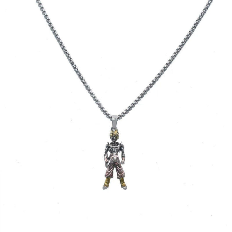 Dragon Ball Saiyan Boys' cool sweater chain, long and versatile student accessory for girls