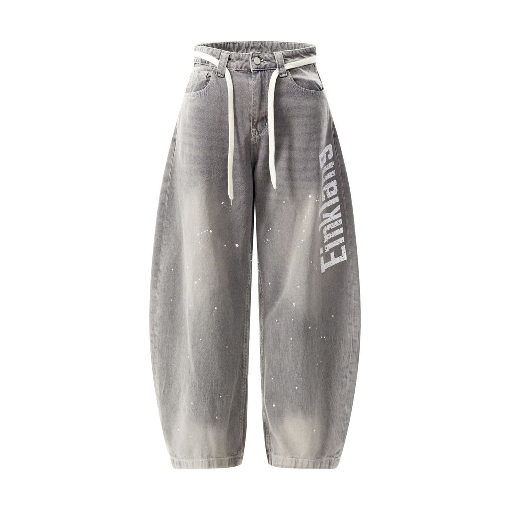 Einkang - Baggy Graphic Jeans