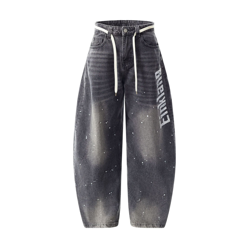 Einkang - Baggy Graphic Jeans
