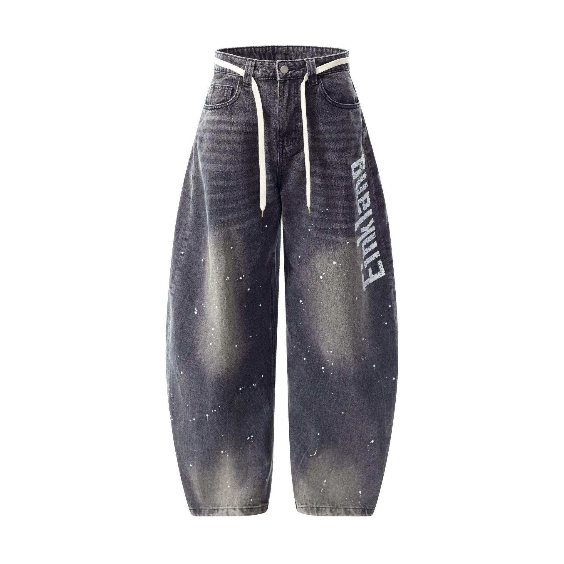 Einkang - Baggy Graphic Jeans