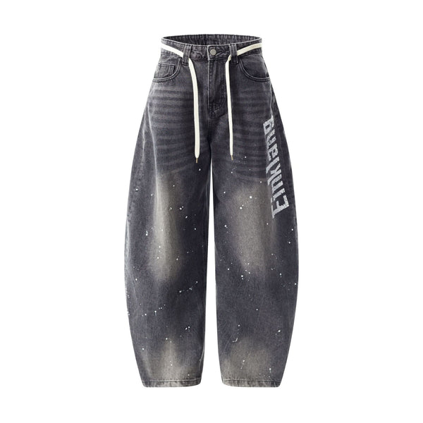 Einkang - Baggy Graphic Jeans