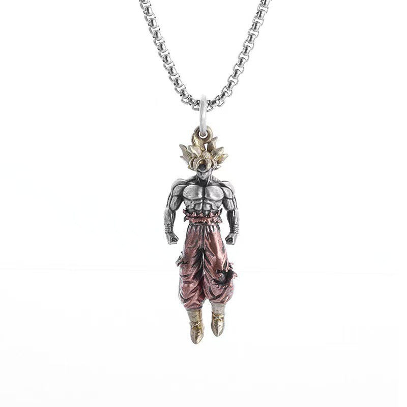 Dragon Ball Saiyan Boys' cool sweater chain, long and versatile student accessory for girls