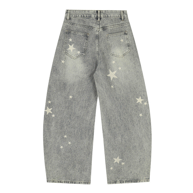 MEANTARS - Baggy Graphic Jeans