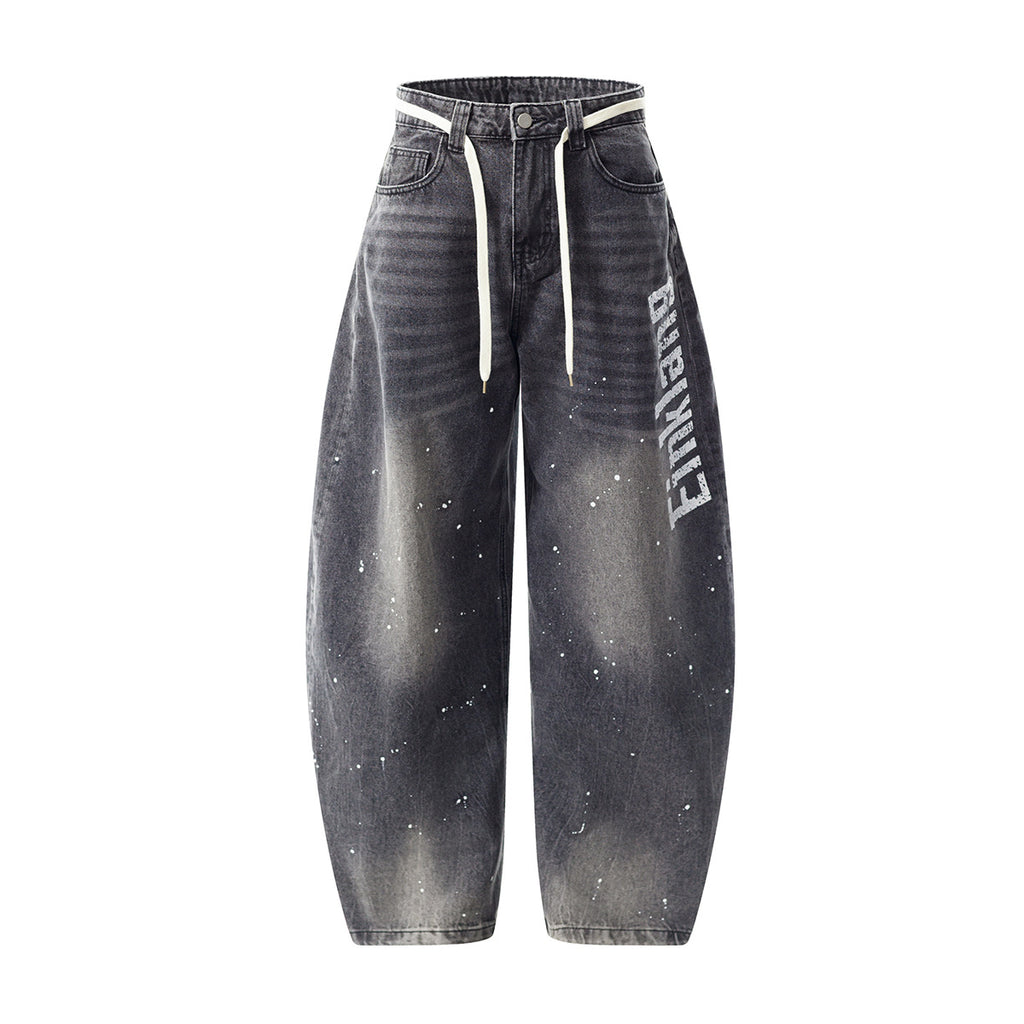 Einkang - Baggy Graphic Jeans