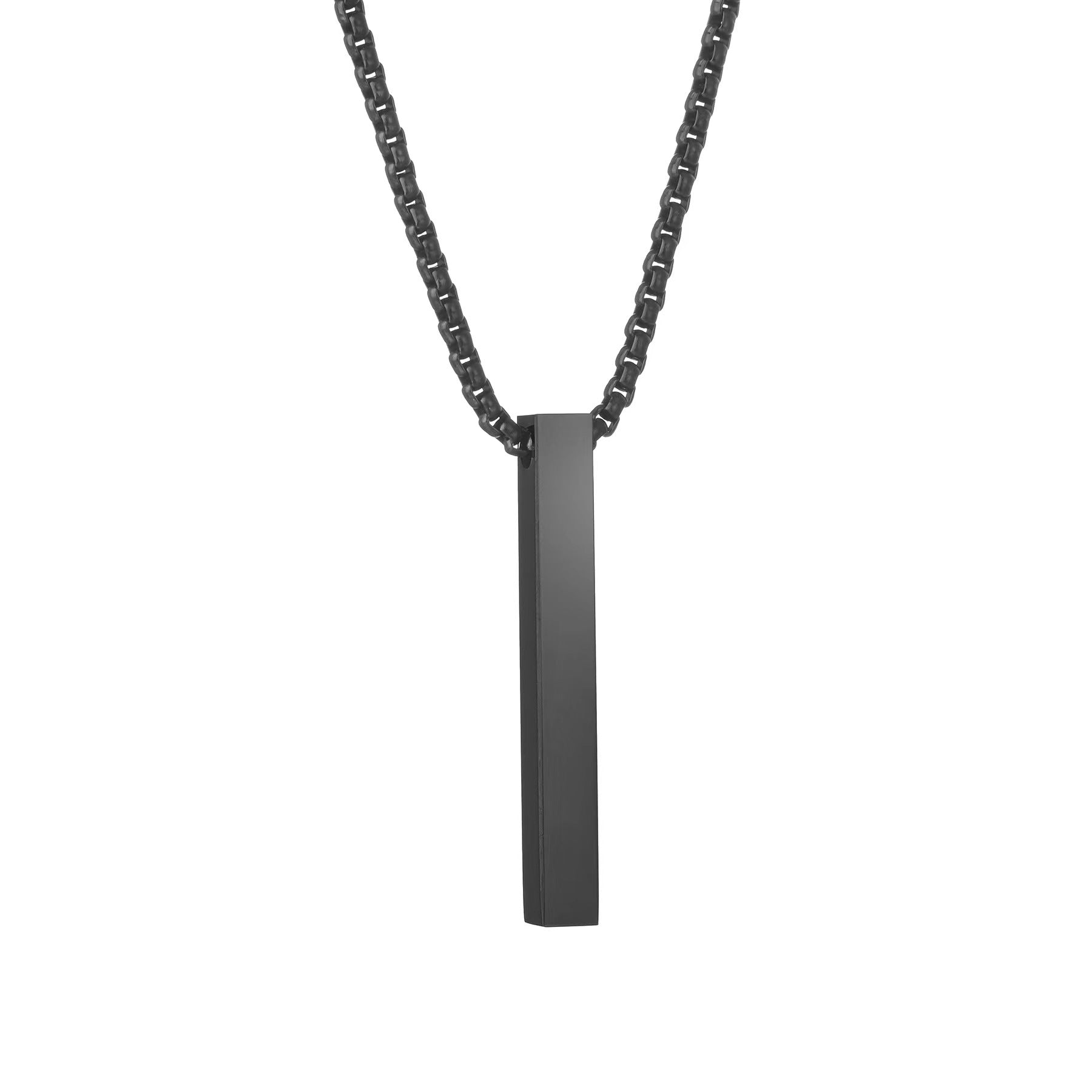 A rectangular three-dimensional versatile pendant couple sweater chain