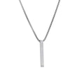 A rectangular three-dimensional versatile pendant couple sweater chain