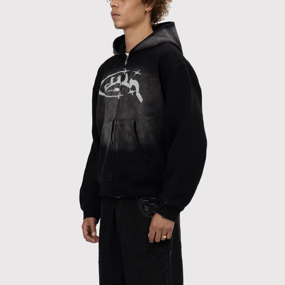 Men’s graphic cool hooded Zipper Hoodie