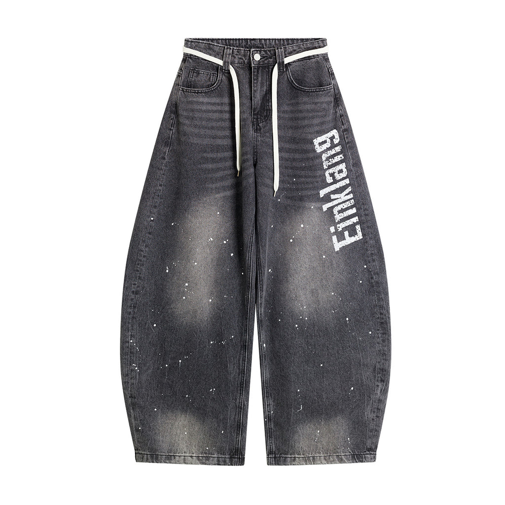 Einkang - Baggy Graphic Jeans