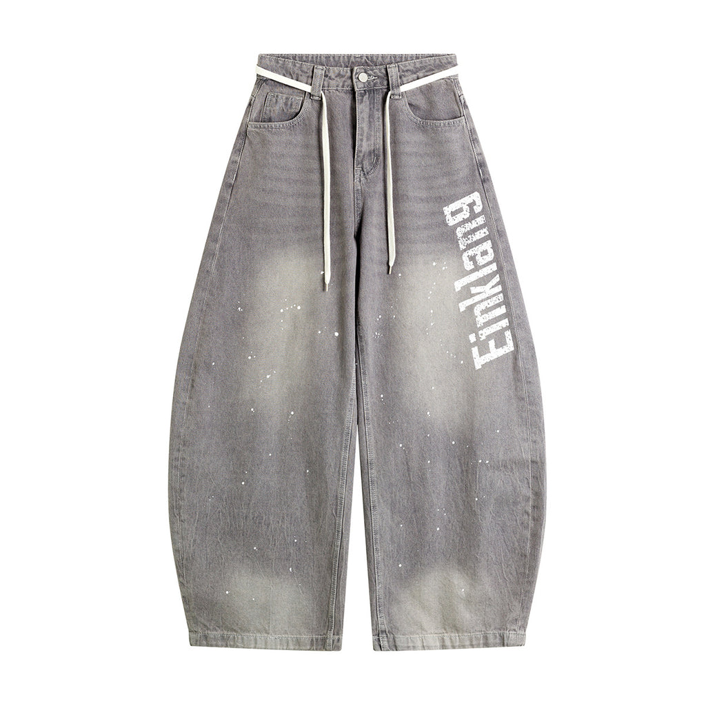 Einkang - Baggy Graphic Jeans