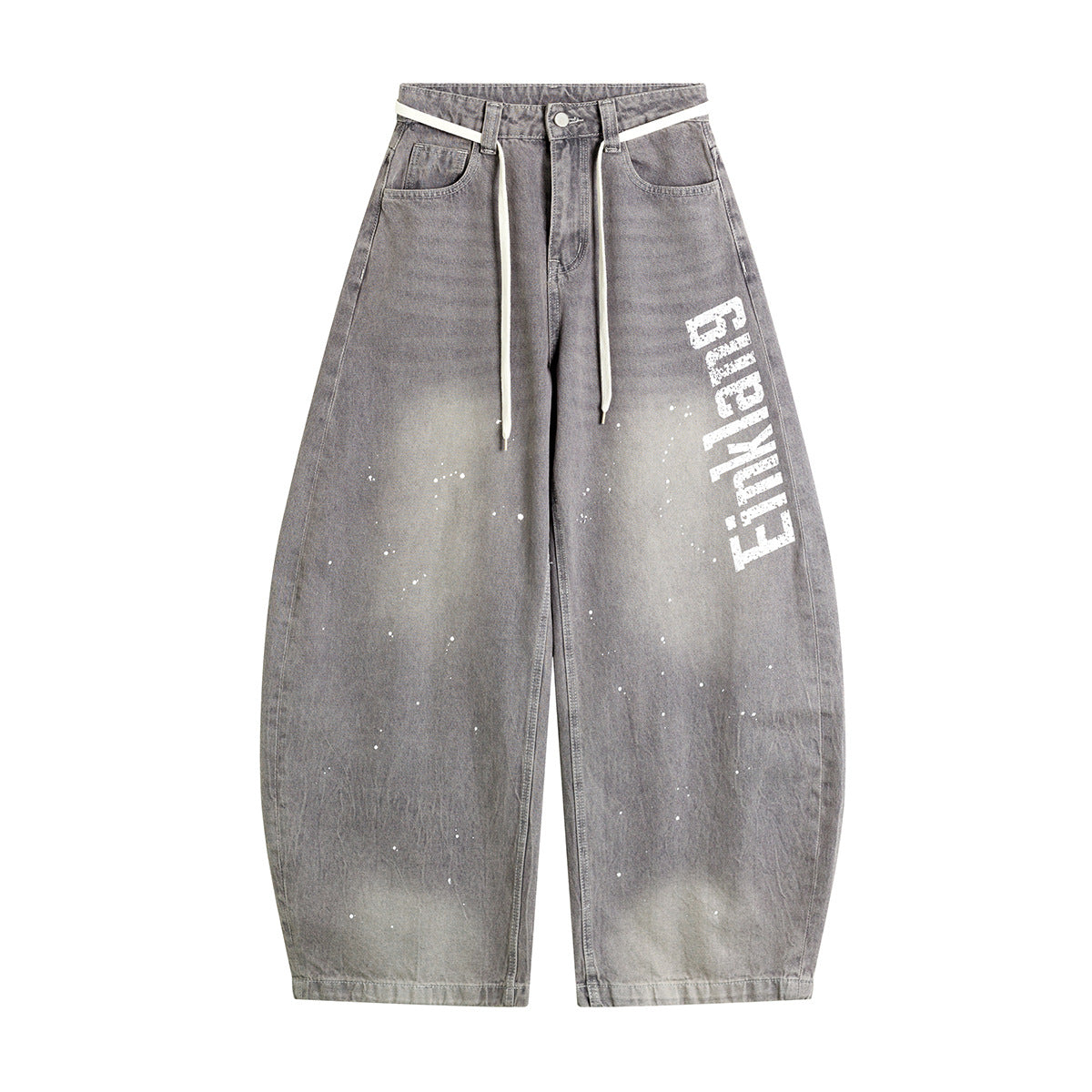 Einkang - Baggy Graphic Jeans